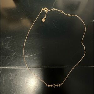 Swarovski rose gold necklace